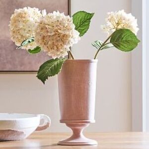 Pottery Barn | Footed Vase , Terracotta finish